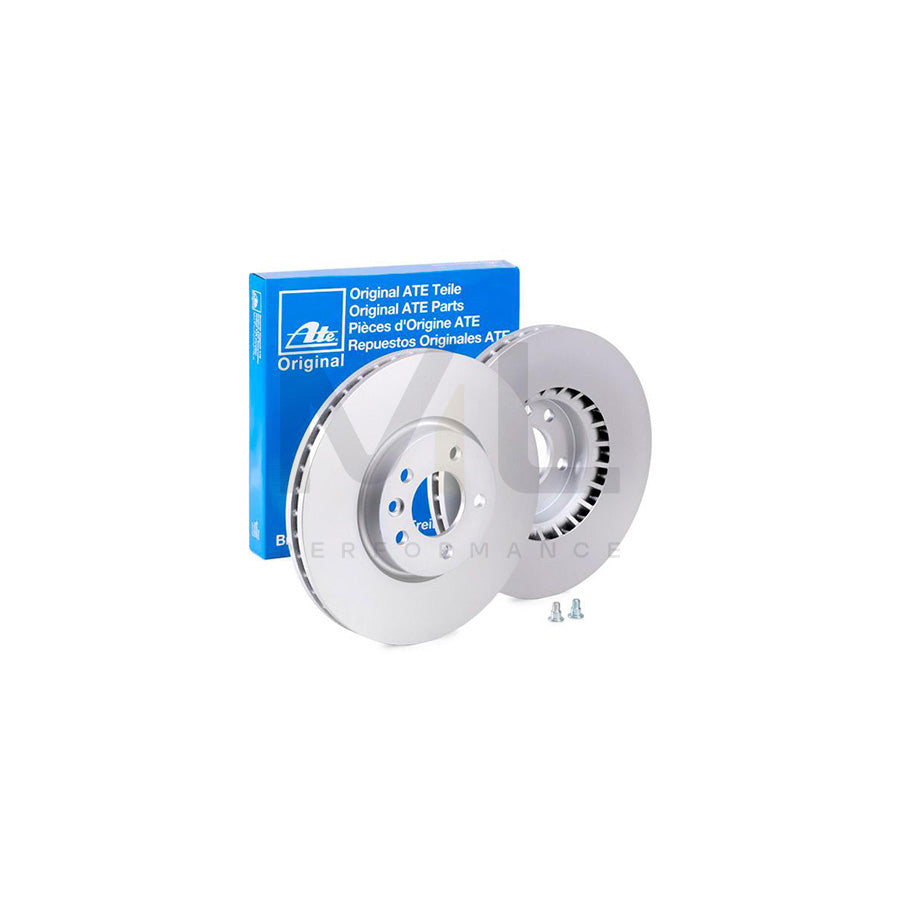 ATE 24.0133-0100.1 Brake Disc Vented, Coated, High-carbon, with bolts/screws - 1 piece