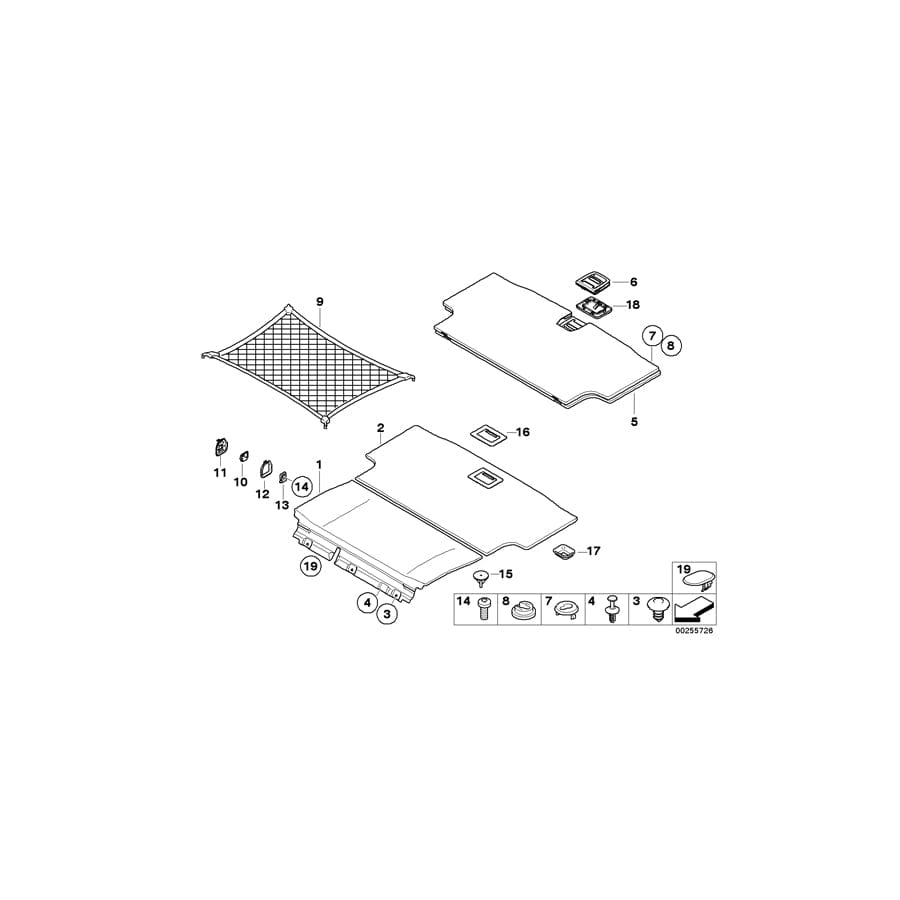 Genuine BMW 51476964059 E91 E72 E71 Support BEIGE (Inc. X5 50iX, X5 40iX & 320d ed)