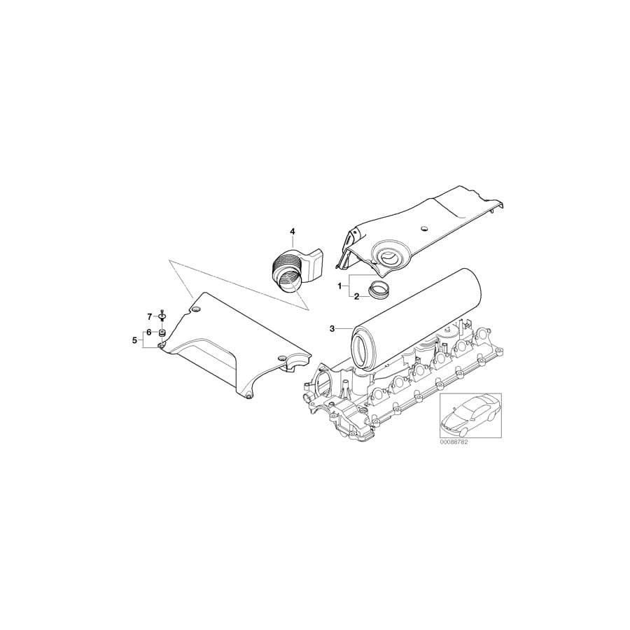 Genuine BMW 13717785737 E53 Rubber Boot (Inc. X5 3.0d)
