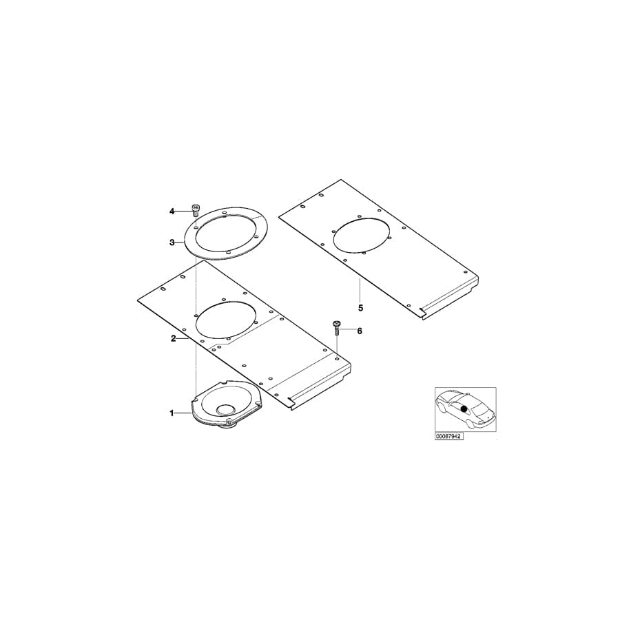 Genuine BMW 65106900719 E52 Frame (Inc. ALPINA V8 & Z8)