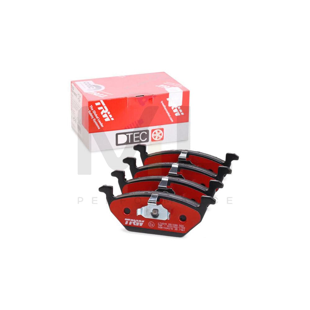 TRW Dtec Cotec Gdb1984Dte Brake Pad Set Not Prepared For Wear Indicator