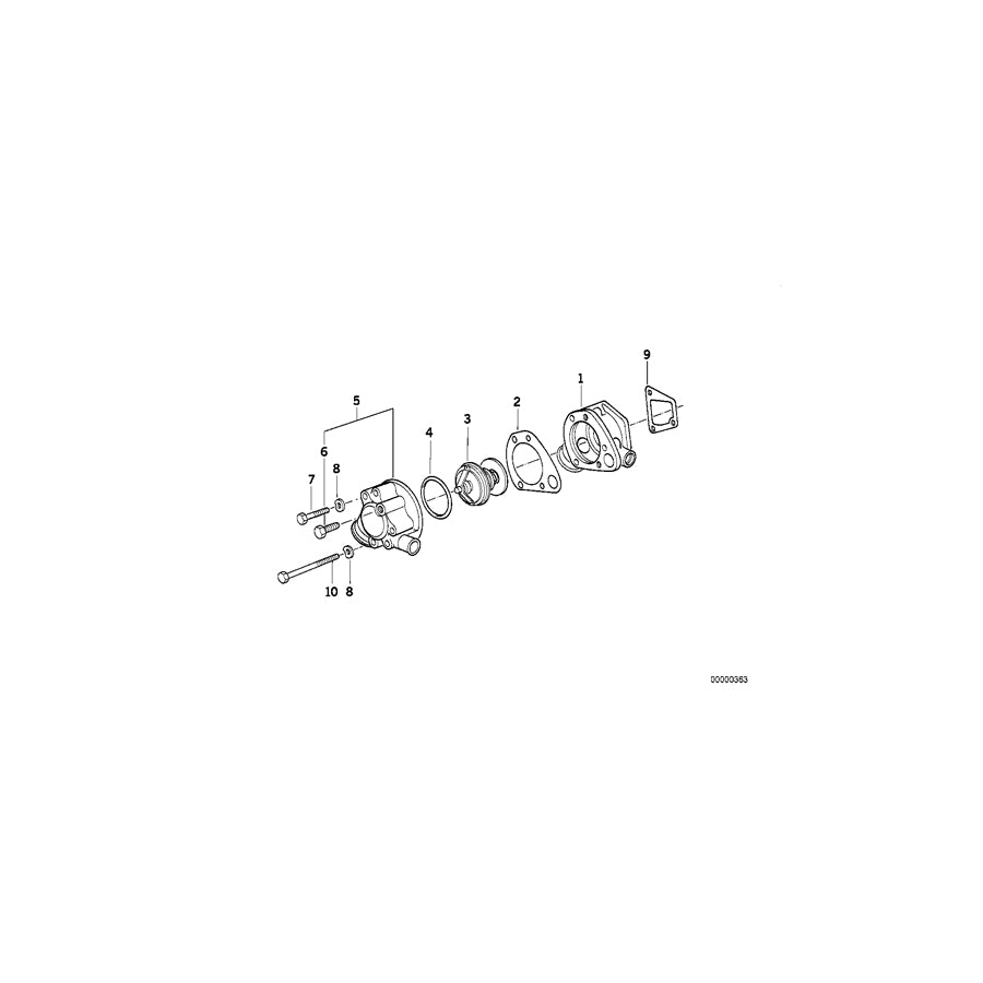 Genuine BMW 11532241630 E30 E28 Thermostat 90CEL (Inc. 324d & 524d)