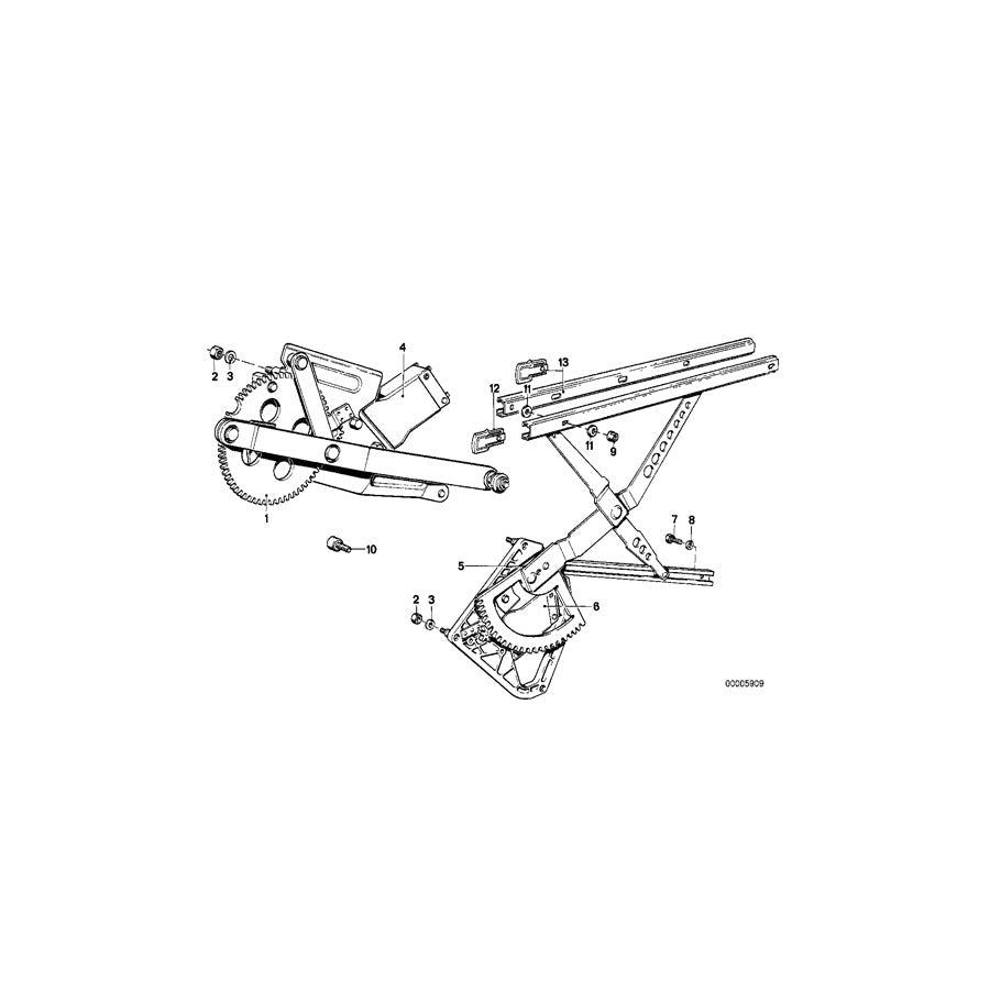 Genuine BMW 51331868188 E23 Electr.Window Lifter Front Right (Inc. 728, 728iS & 732i)