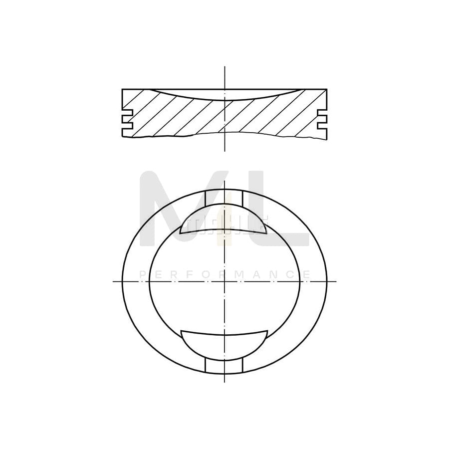 MAHLE ORIGINAL 219 12 01 Piston 100,54 mm, with piston rings | ML Performance Car Parts