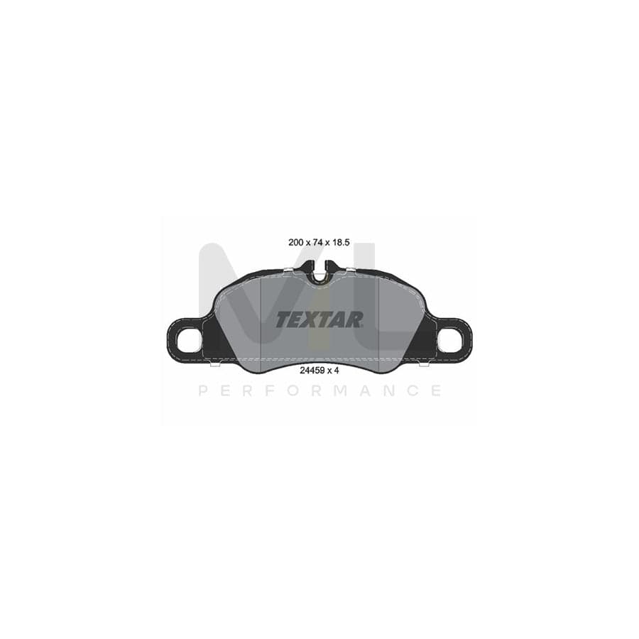 TEXTAR 2445901 Brake pad set prepared for wear indicator