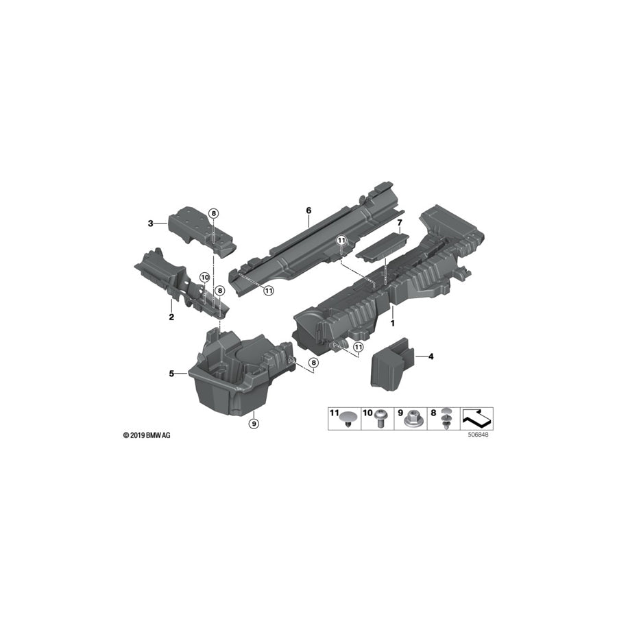 Genuine BMW 51477396559 G01 Support For Frame Side Member, Left PHEV (Inc. X3 30eX)