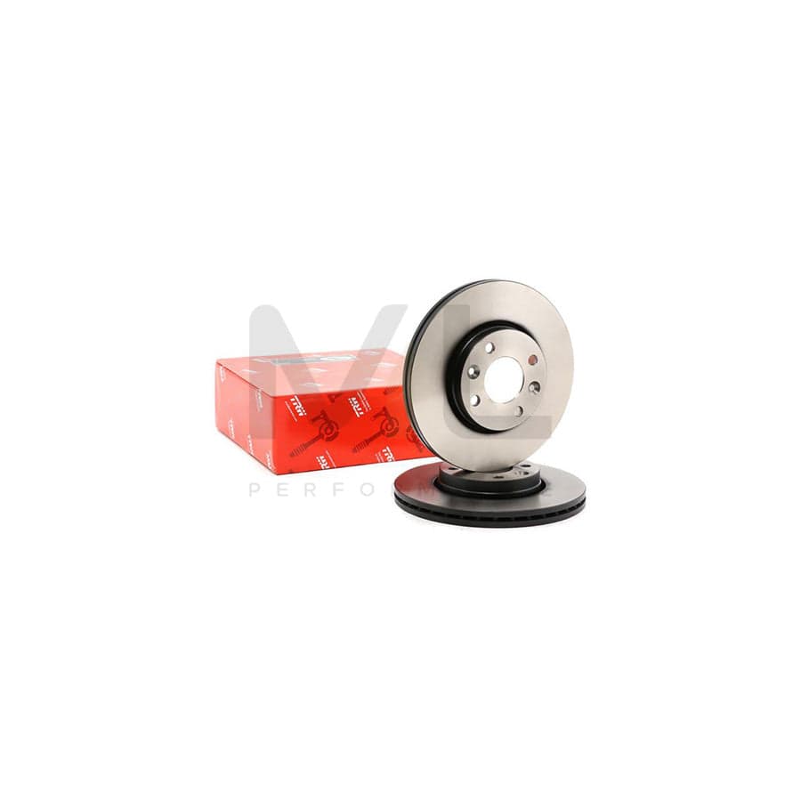 TRW DF6186 Brake Disc Vented, Painted - 1 piece