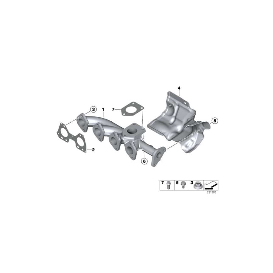 Genuine BMW 11628574791 Exhaust Manifold (Inc. Cooper SD, Cooper D ALL4 1.6 & Cooper D ALL4 2.0)