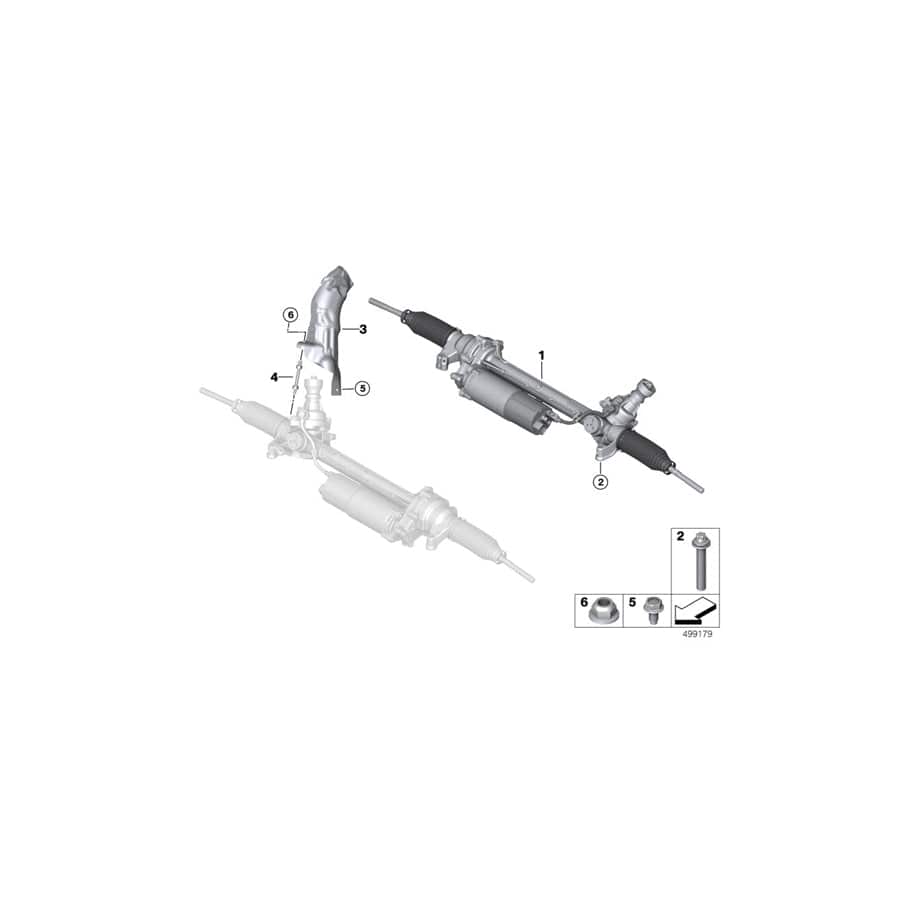 Genuine BMW 32106753934 G01 Steering Gear, Electric (Inc. X3)