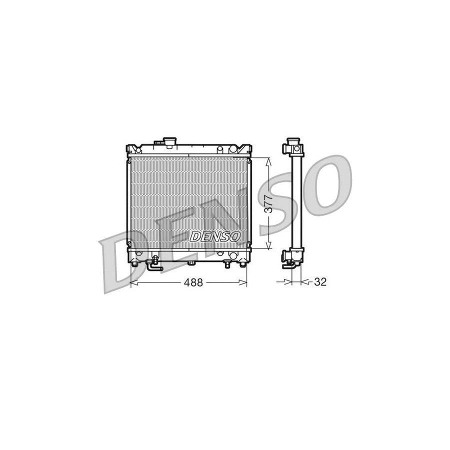 DENSO DRM47010 Engine Radiator