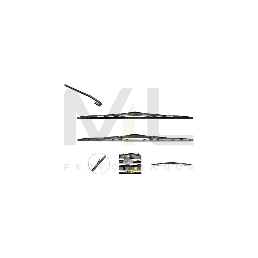 Valeo Silencio Specific Wiper Blade Set Vm208 Front