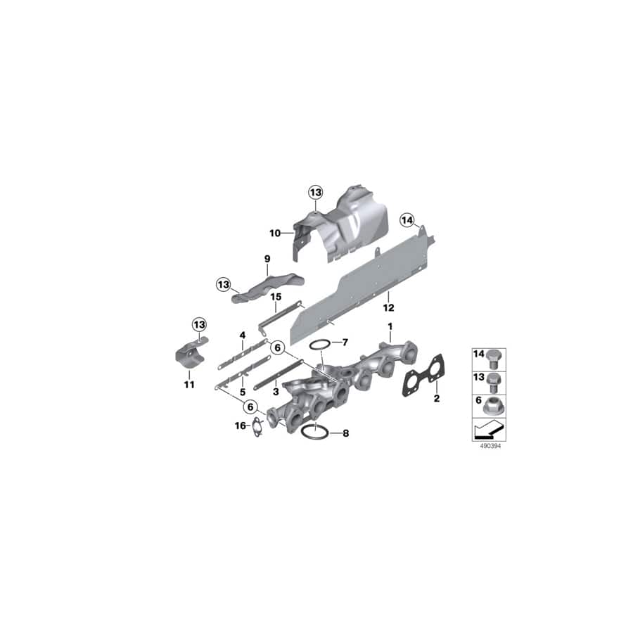Genuine BMW 11628517601 F11 F10 F16 Securing Plate (Inc. X6 M50dX, X7 M50dX & 730dX)