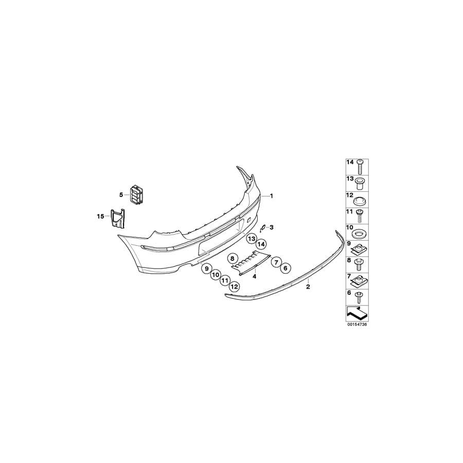 Genuine BMW 07146953137 F10 F11 C-Clip Nut (Inc. 518d, 528i & 525dX)
