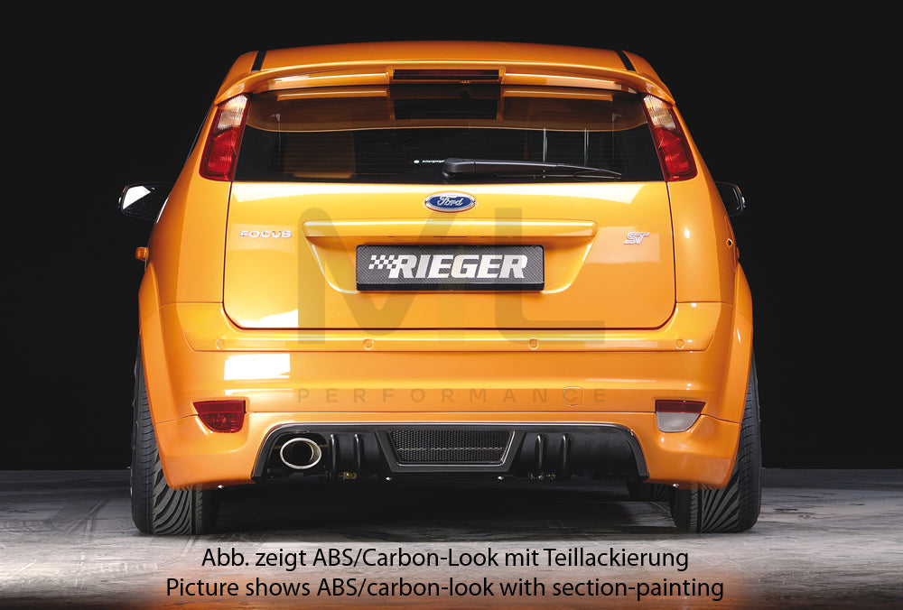 Rieger 00034137 Ford Focus 2 Rear Diffuser 3 | ML Performance UK Car Parts