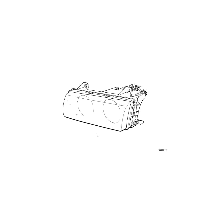 Genuine BMW 63128353548 E36 Headlight Right (Inc. 318ti, 316i 1.6 & 318tds)