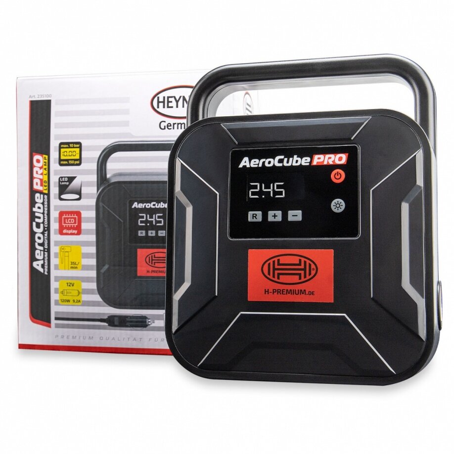 Heyner H235100 Aerocube 12V Digital Car Air Compressor