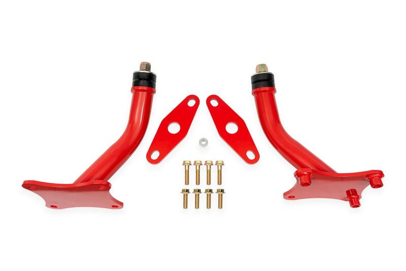 BMR Suspension BMR 16-24 Chevrolet Camaro (6th Gen) Motor Mount Kit w/ Solid Bushings - Red