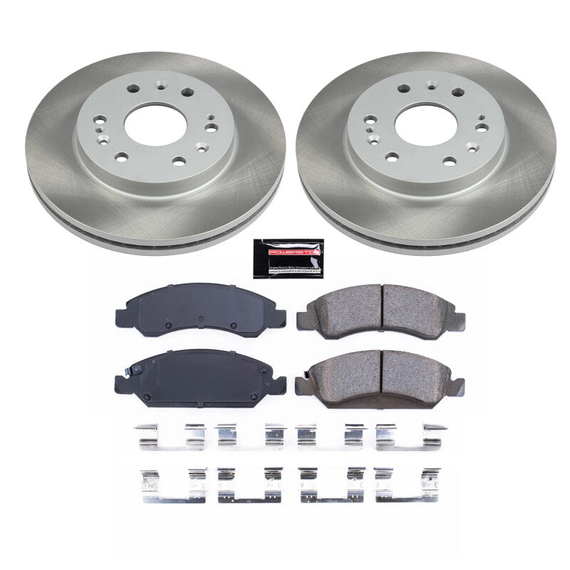 PowerStop Power Stop 15-20 GMC Yukon XL Front Semi-Coated Rotor Kit