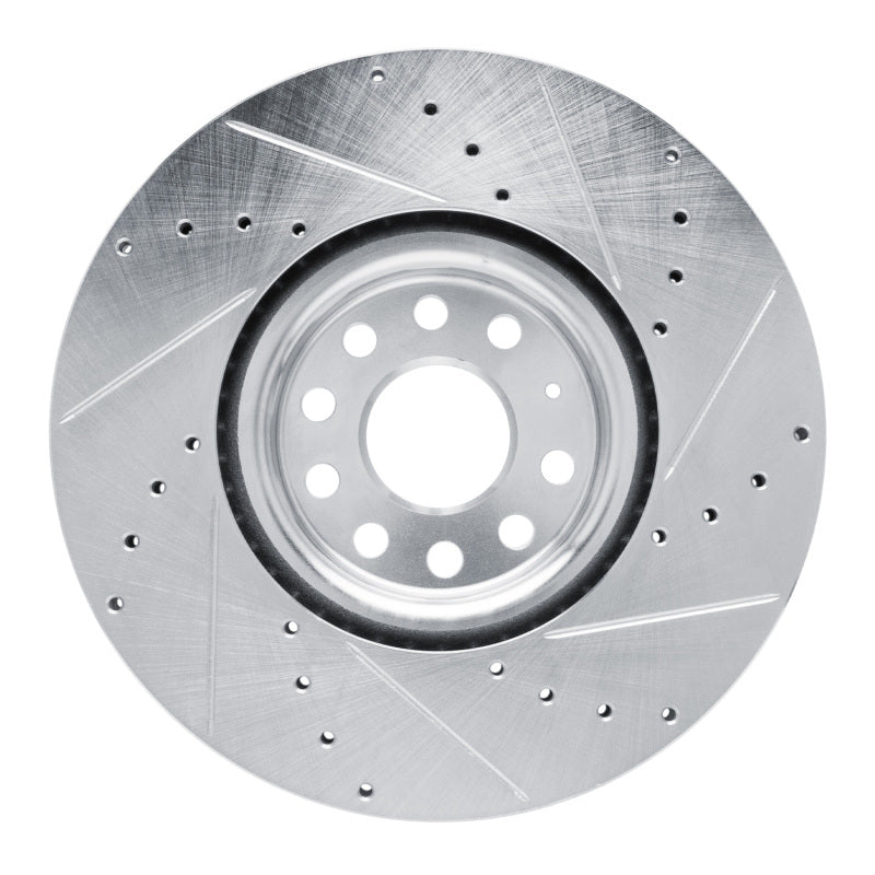 R1 Concepts R1 18-25 Volkswagen TERamONT (Mexico) Front Left Drilled & Slotted Silver Brake Rotor