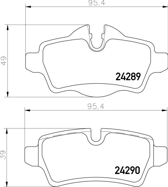 Mintex MDB2930 Brake Pad Set, disc brake