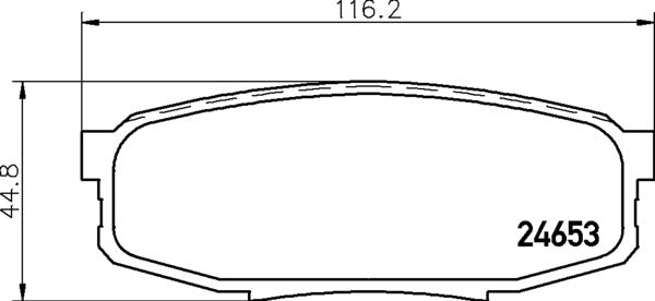 Mintex MDB2936 Brake Pad Set, disc brake