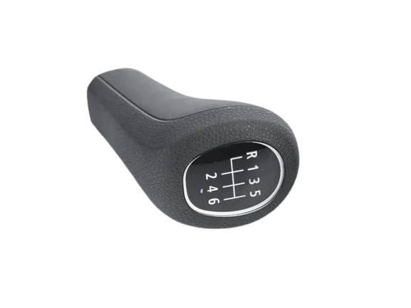 Genuine BMW 25117547083 Leather Shift Knob/6-Speed/Clasp Angular PERLGLANZ CHROM