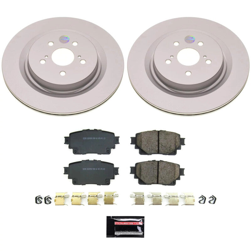 PowerStop Power Stop 20-22 Toyota Highlander Rear Z17 Coated Brake Kit