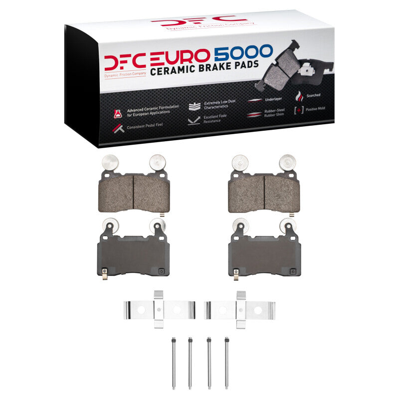 DFC 10-15 Chevrolet Camaro Front Euro 5000 Ceramic Brake Pads and Hardware Kit