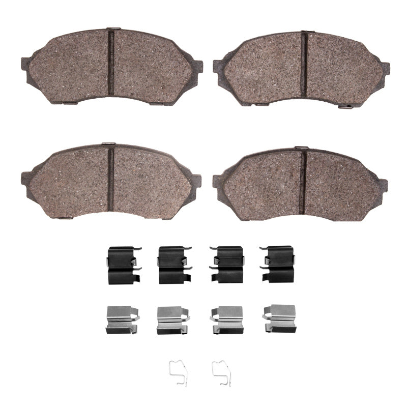 DFC 99-01 Mazda Protege Front 5000 Advanced Semi Metallic Brake Pads and Hardware Kit