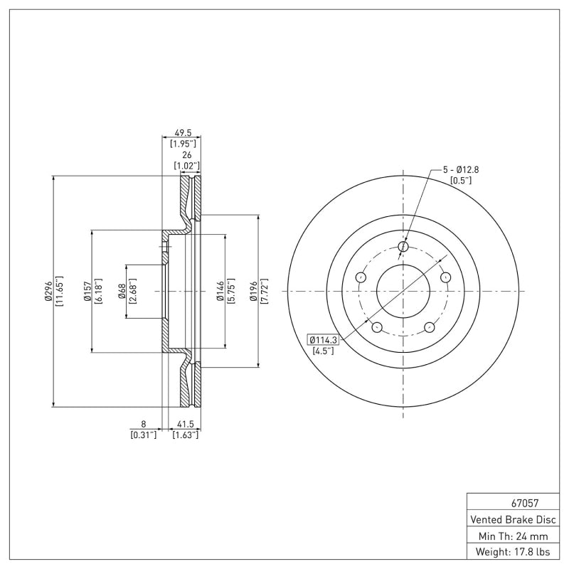 DFC 07-13 Nissan Altima Front Brake Rotor