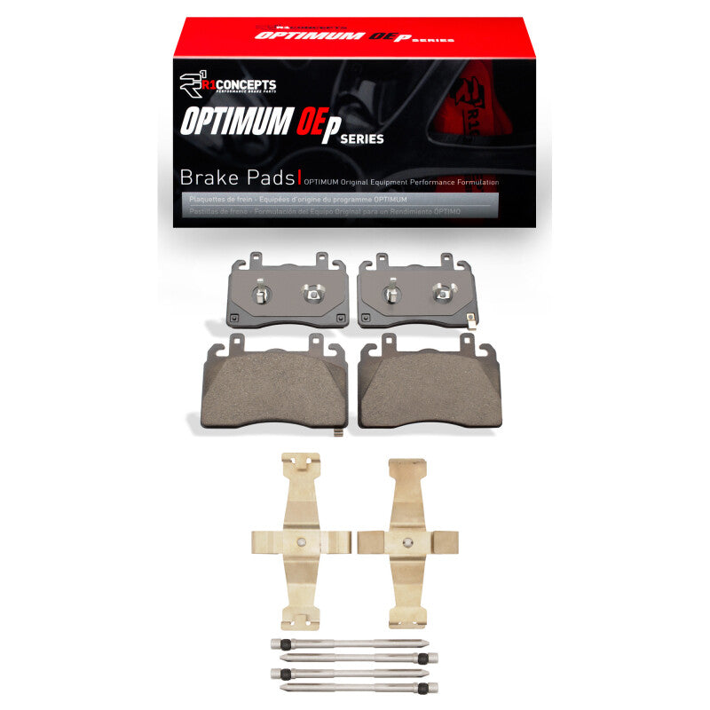 R1 Concepts R1 23-25 Dodge Hornet Front Optimum OE Brake Pads and Hardware Kit