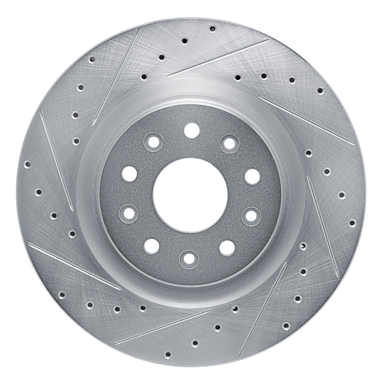 R1 Concepts R1 20-25 Chrysler Pacifica Front Left Drilled & Slotted Silver Brake Rotor