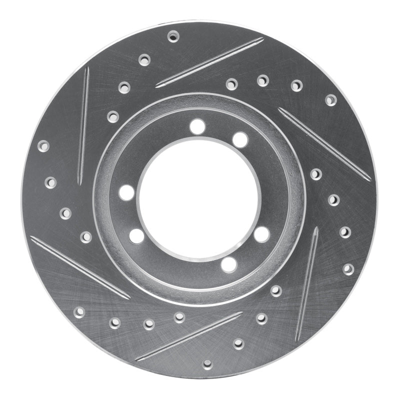 R1 Concepts R1 92-04 Hummer H1 Rear Right Front Right Drilled & Slotted Silver Brake Rotor