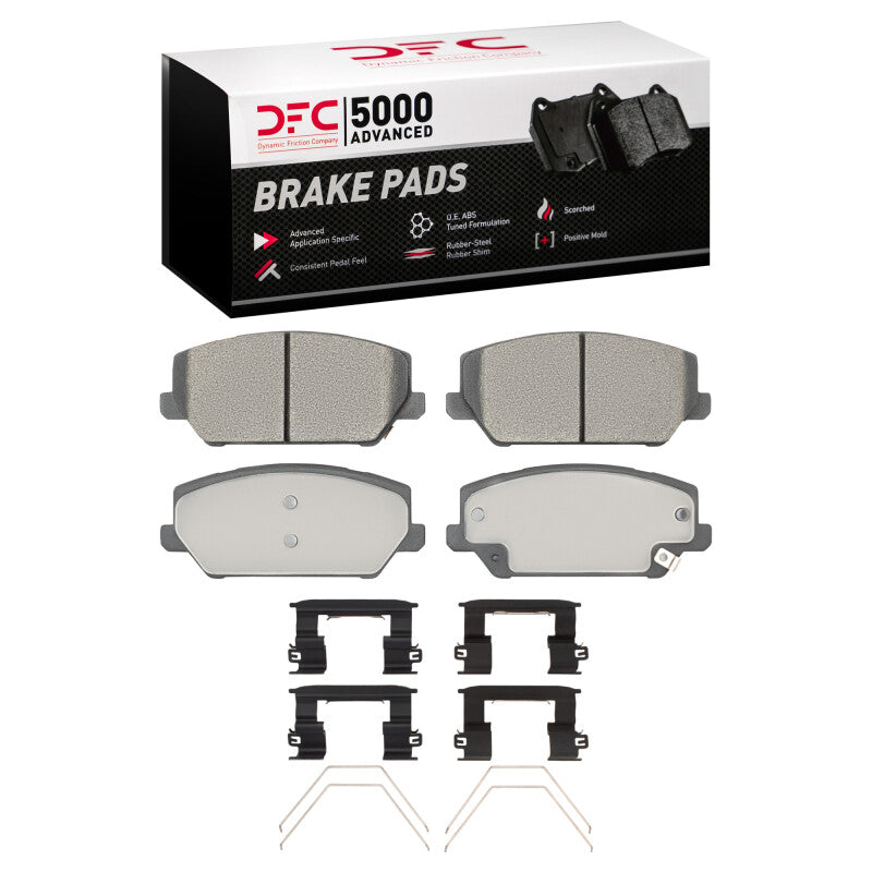 DFC 19-22 Hyundai Veloster N Front 5000 Advanced Low Metallic Brake Pads and Hardware Kit
