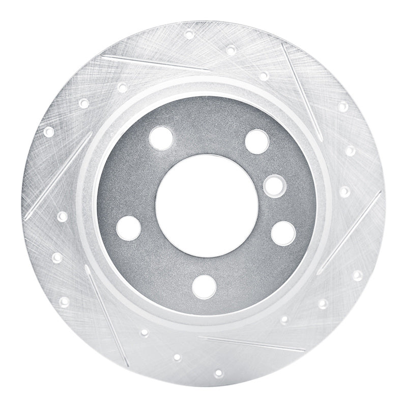 R1 Concepts R1 12-18 BMW 118i (Mexico) Rear Right Drilled & Slotted Silver Brake Rotor