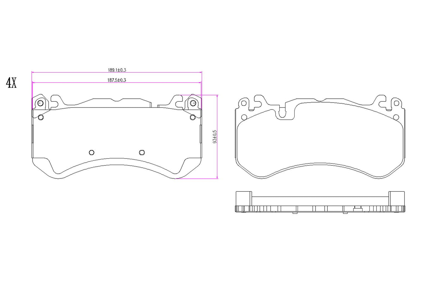 BOGAP A8210239 Brake Pad Set, Disc Brake | ML Performance Car Parts