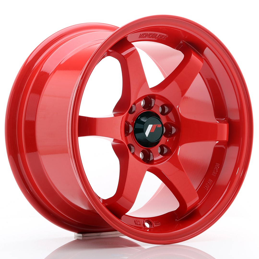 JR Wheels JR3158142573R - JR3 15x8 ET25 4x100/108 Red
