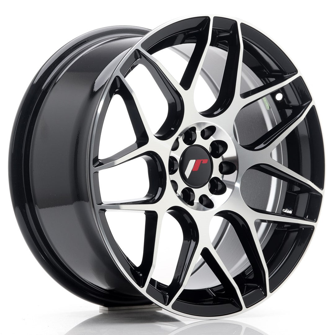 JR Wheels JR18178053573GBM - JR18 17x8 ET35 5x100/114 Gloss Black Machined Face