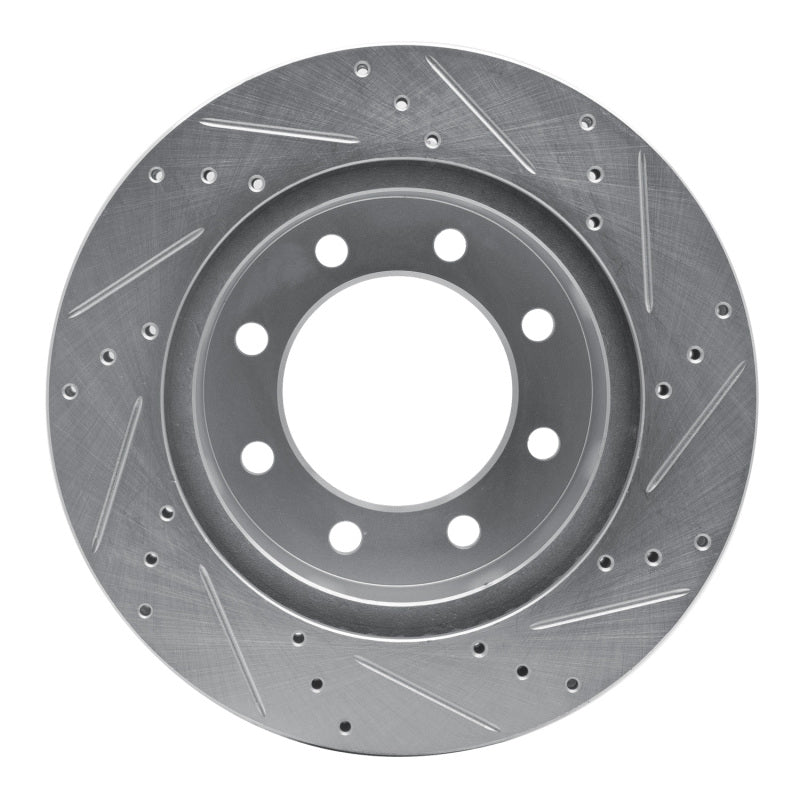 R1 Concepts R1 03-08 Dodge Ram 2500 Front Left Drilled & Slotted Silver Brake Rotor