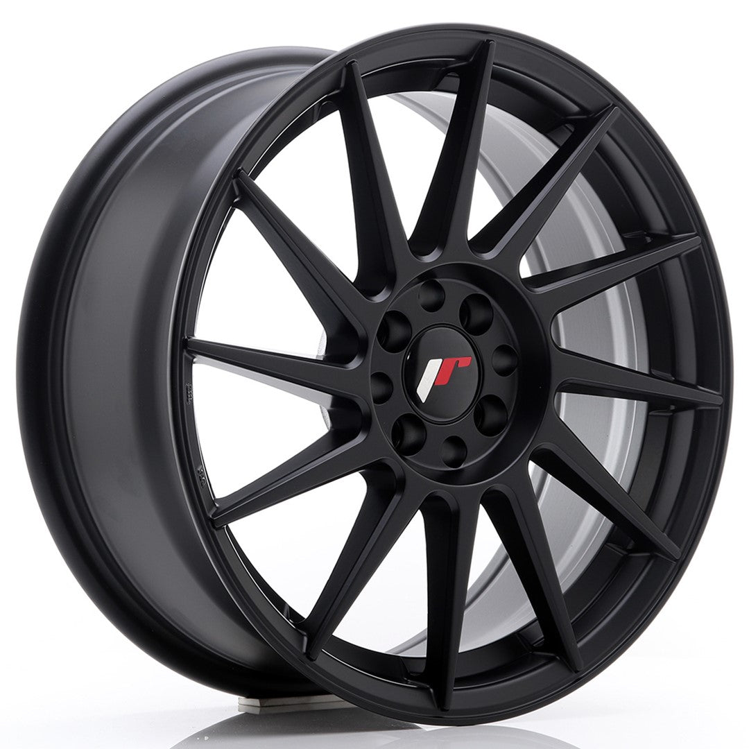 JR Wheels JR22177043573BF - JR22 17x7 ET35 4x100/114 Matt Black