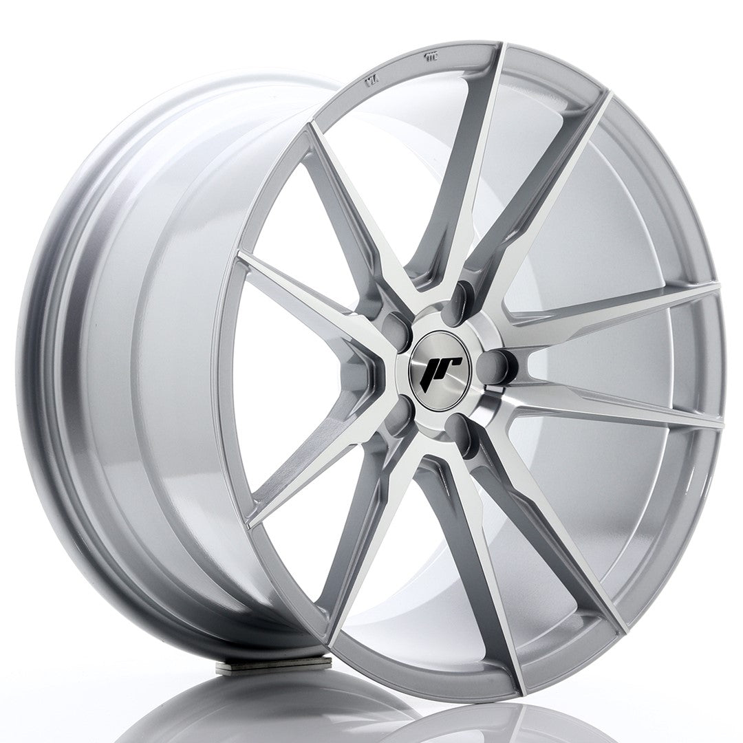 JR Wheels JR2120115X3074SM - JR21 20x11 ET30-50 5H BLANK Silver Machined Face