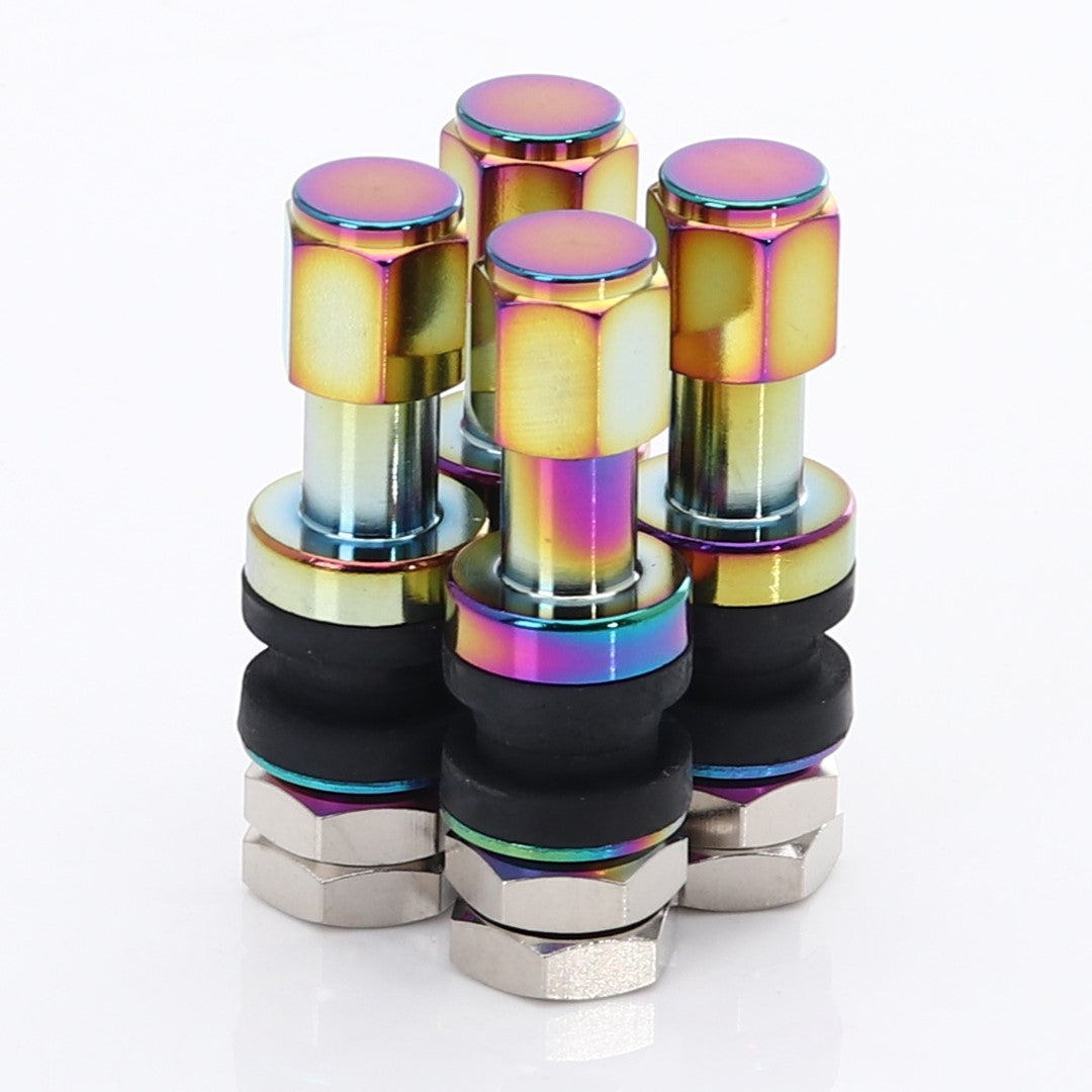 JR Wheels JRAV2-N Set of Aluminum air valves JR v2 - NEOCHROME