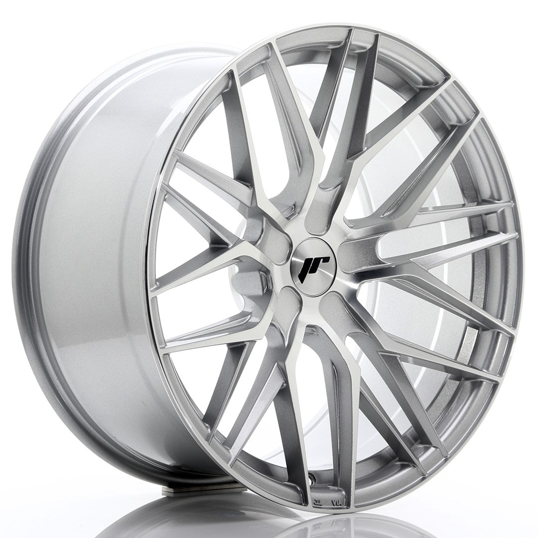 JR Wheels JR2820105X2074SM - JR28 20x10 ET20-40 5H BLANK Silver Machined Face