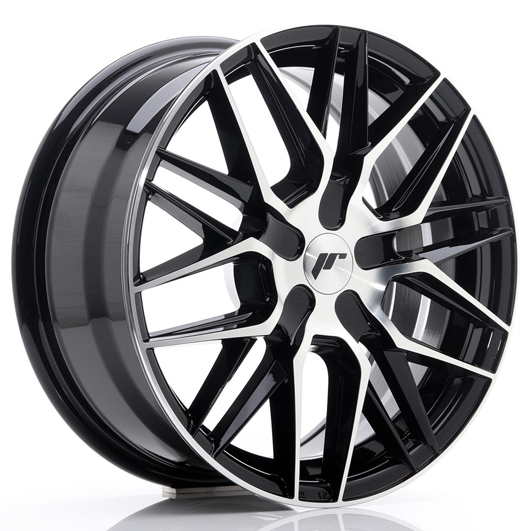 JR Wheels JR281780XX2574GBM - JR28 17x8 ET25-40 BLANK Gloss Black Machined Face