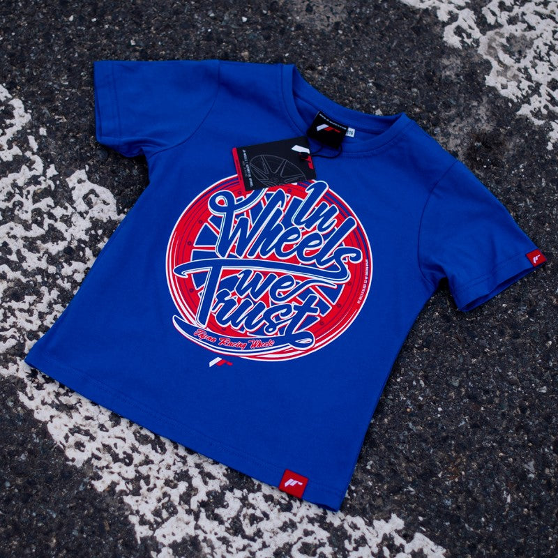 JR Wheels TSHIRT-JTRUSTNB-134 JR Junior T-Shirt Trust Blue Size 134/140