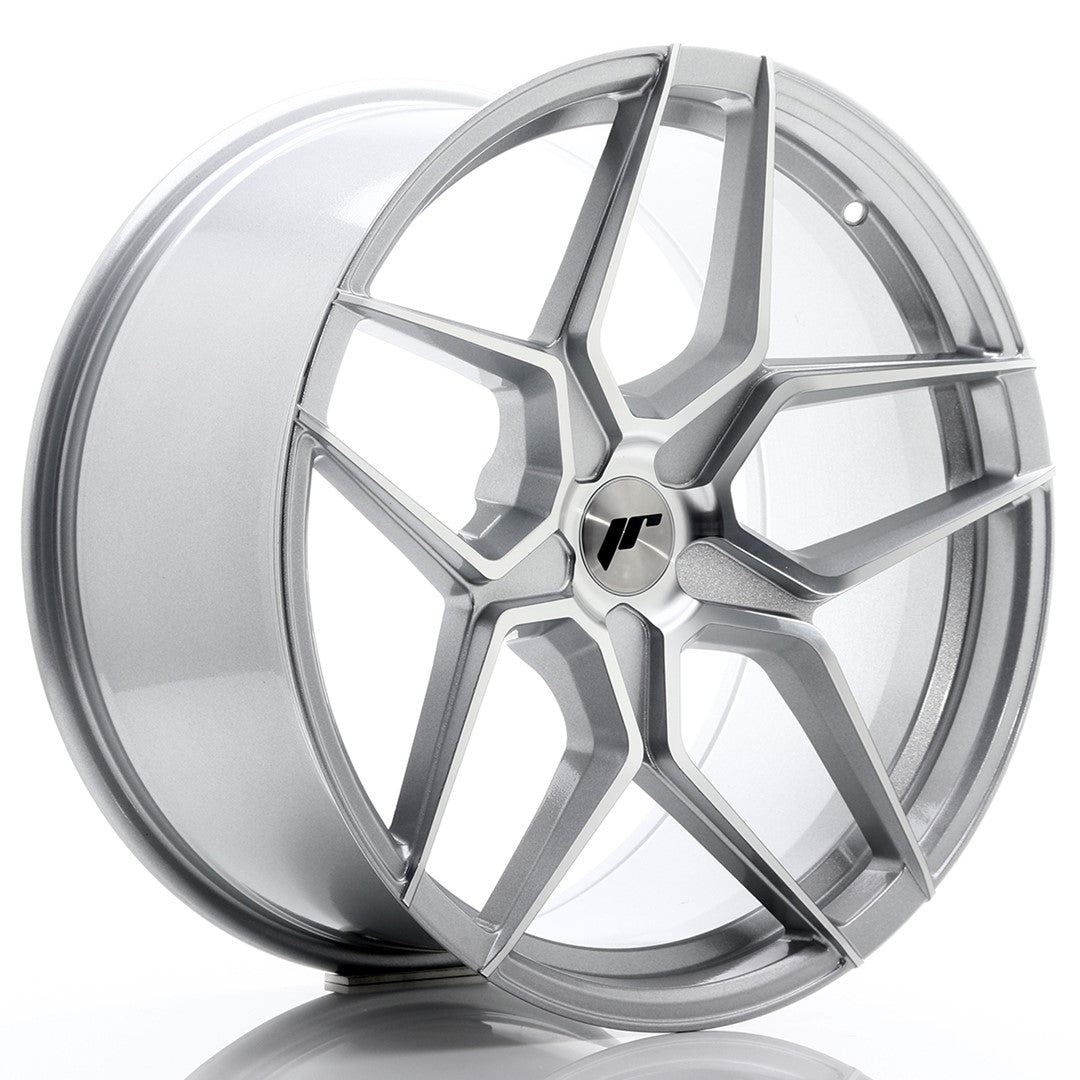 JR Wheels JR3420105X2074SM - JR34 20x10 ET20-40 5H BLANK Silver Machined Face