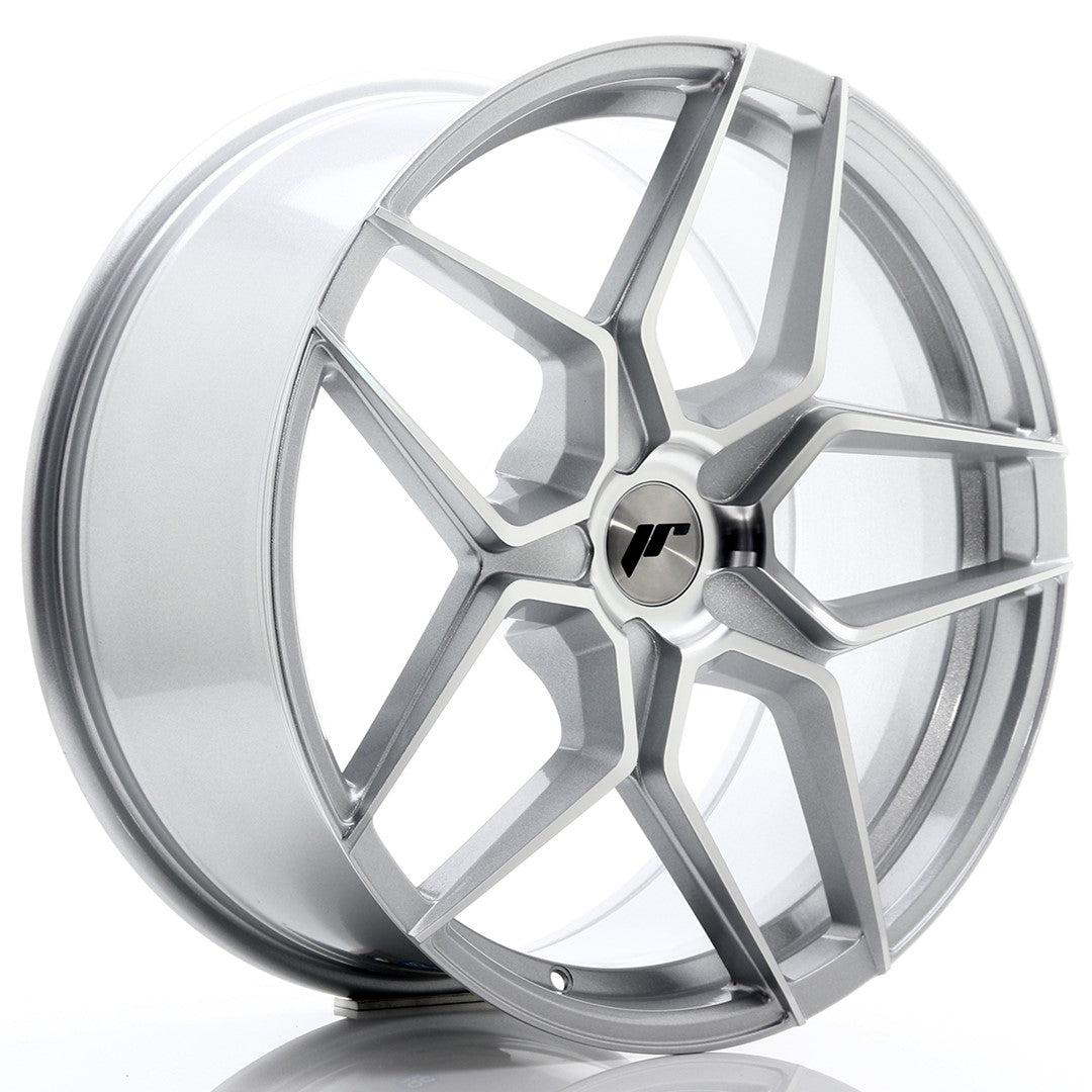 JR Wheels JR3420905X2074SM JR Wheels JR34 20x9 ET20-40 5H BLANK Silver Machined Face