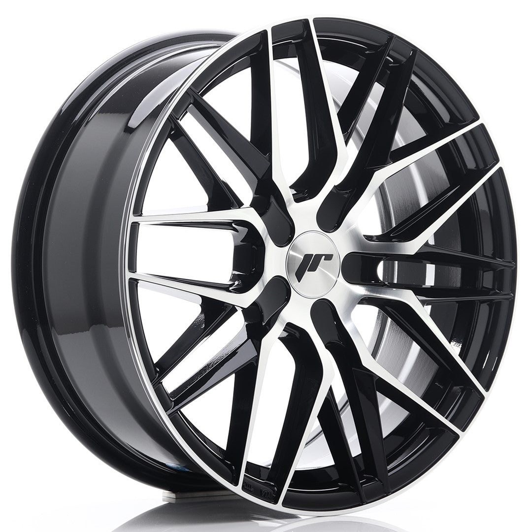 JR Wheels JR281875XX2074GBM - JR28 18x7,5 ET20-40 BLANK Gloss Black Machined Face