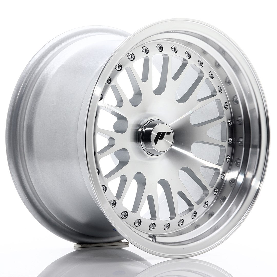 JR Wheels JR101590XX0074S - JR10 15x9 ET0-20 BLANK Silver Machined Face