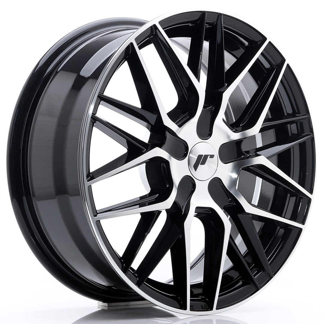 JR Wheels JR281770XX2074GBM - JR28 17x7 ET20-45 BLANK Gloss Black Machined Face